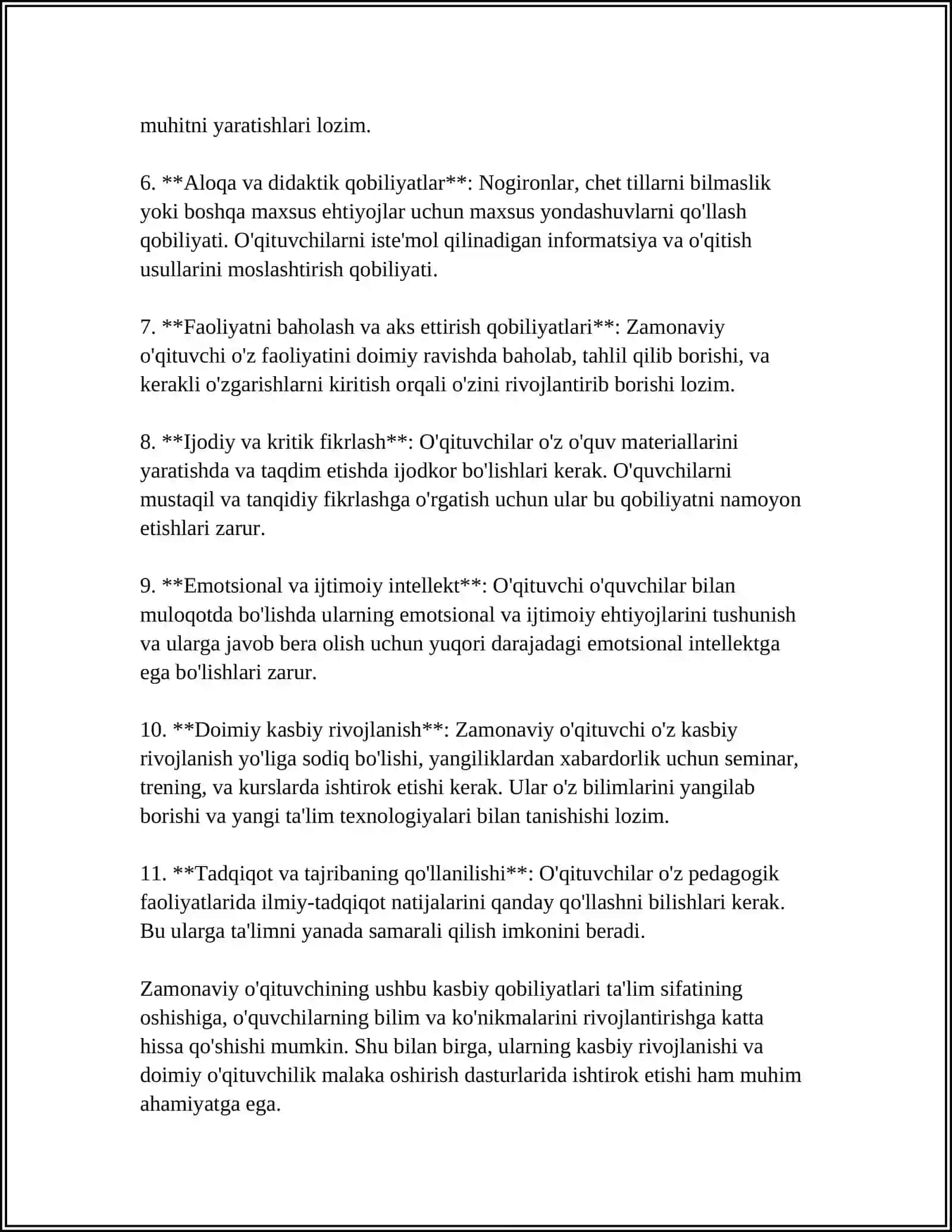 ZAMONAVIY O’QITUVCHI VA UNING MA’NAVIY QIYOFASI 4