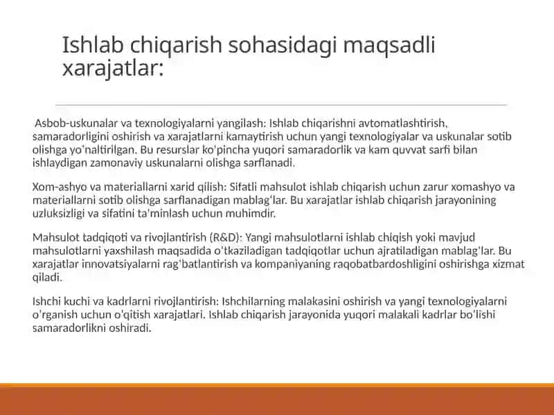 Maqsadli xarajatlarni hisoblash 4