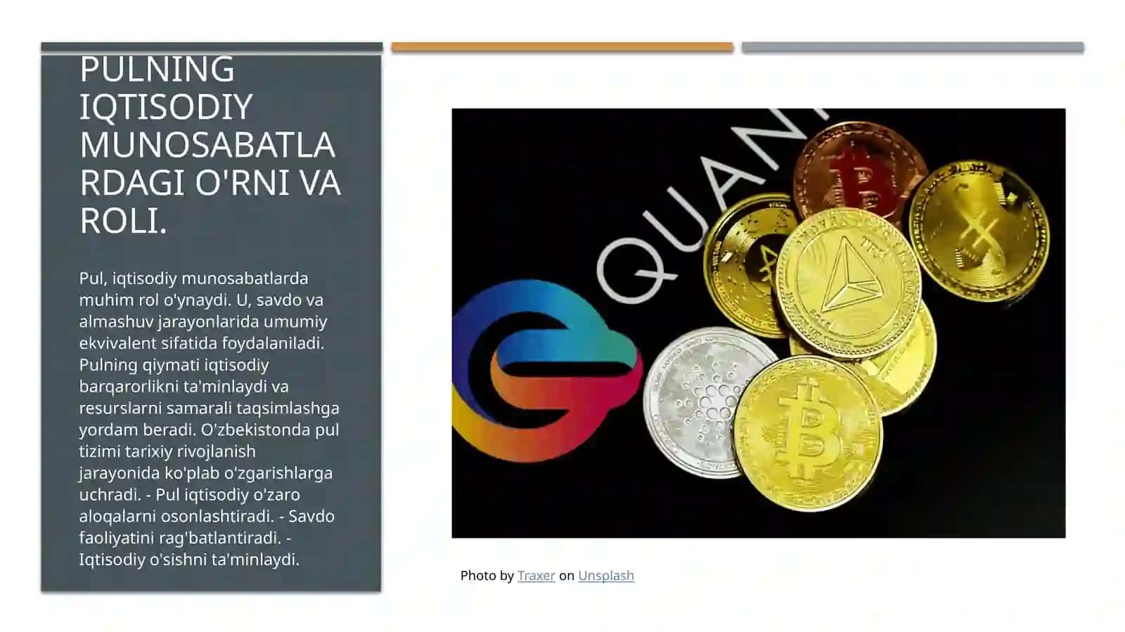 Pulning umumiy ekvivalent sifatidagi roli 4