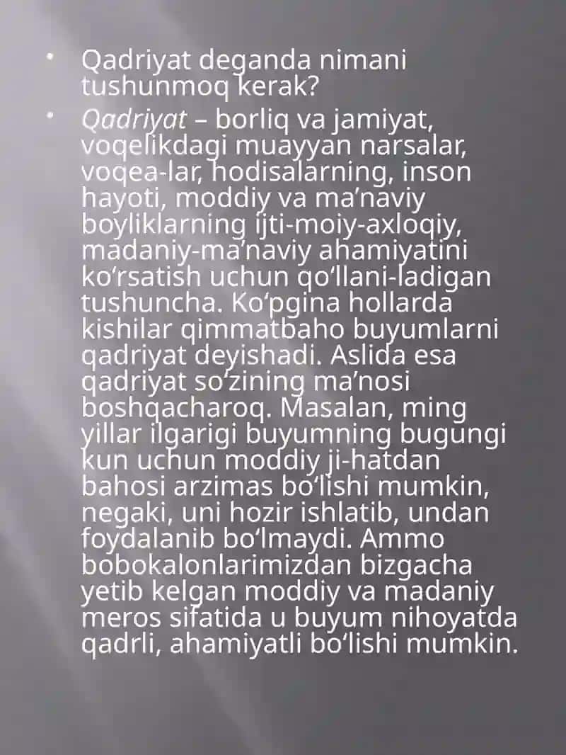 Qadriyatlar va madaniyat 4