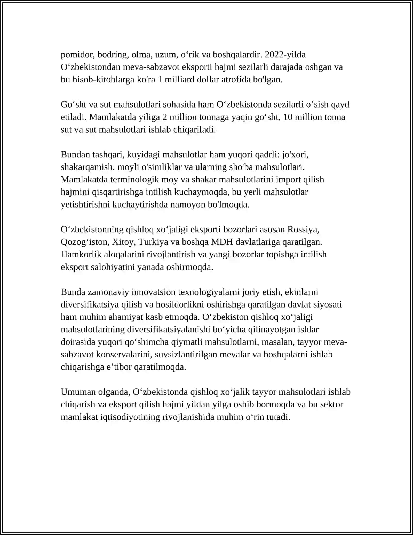 TUYALARDAN OLINADIGAN MAXSULOTLAR 4