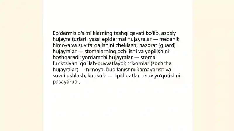 Qoplovchi to'qimalar 4