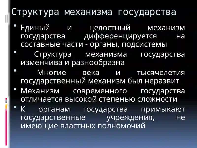 Механизм государства 4