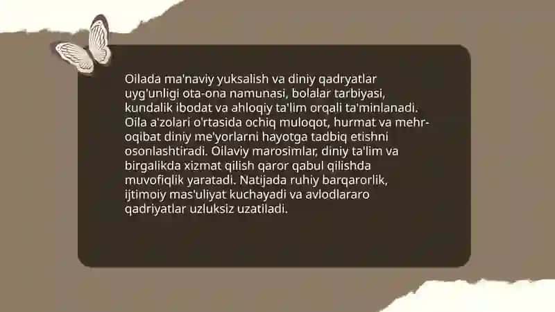 Ma'naviy yuksalish va diniy qadryatlar uyg'unligi 4