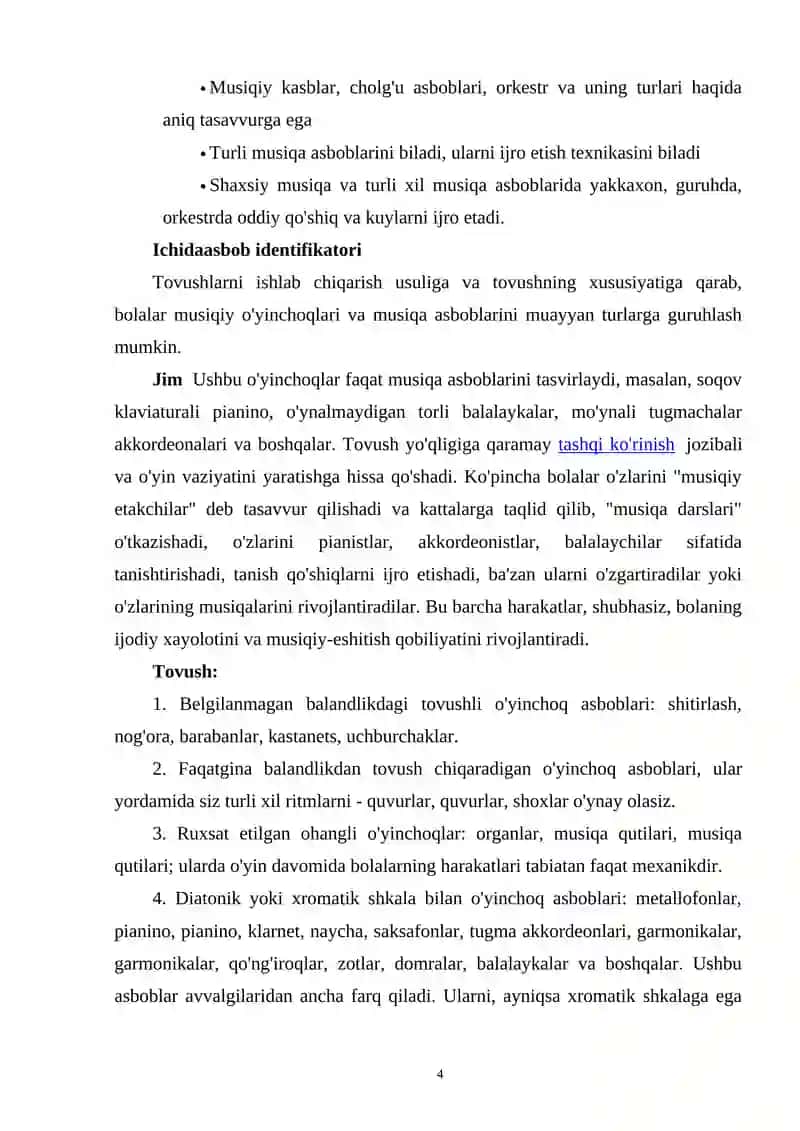 BOLALARNI MUSIQA BILAN TANISHTIRISH 4