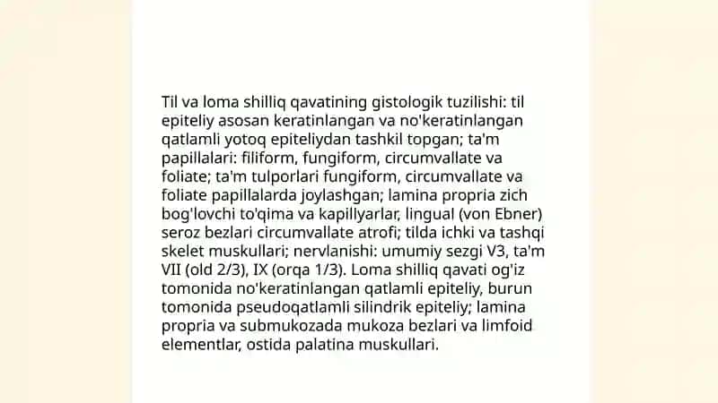 Ovqat hazm qilish tizimi gistalogiyasi 4