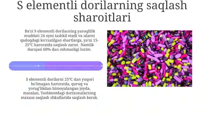 S elementlar farmatsiyadagi ahamiyat 4