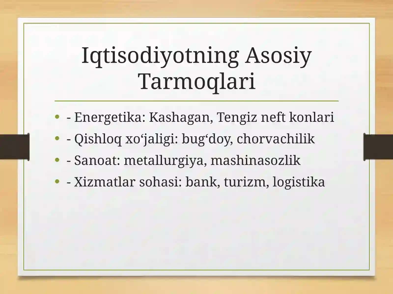 Qozogʻiston Respublikasining Iqtisodiy Tahlili 4