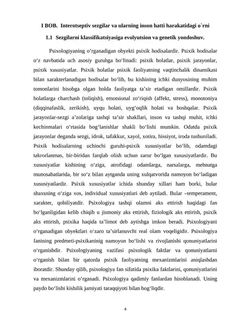 Sezgilarning turlari va o’zgaruvchan shakllari 4