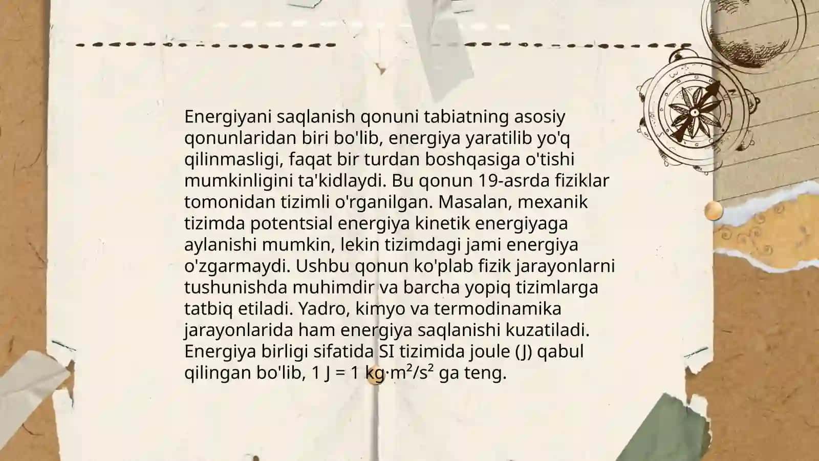 Modda va energiya almashinuvi 4