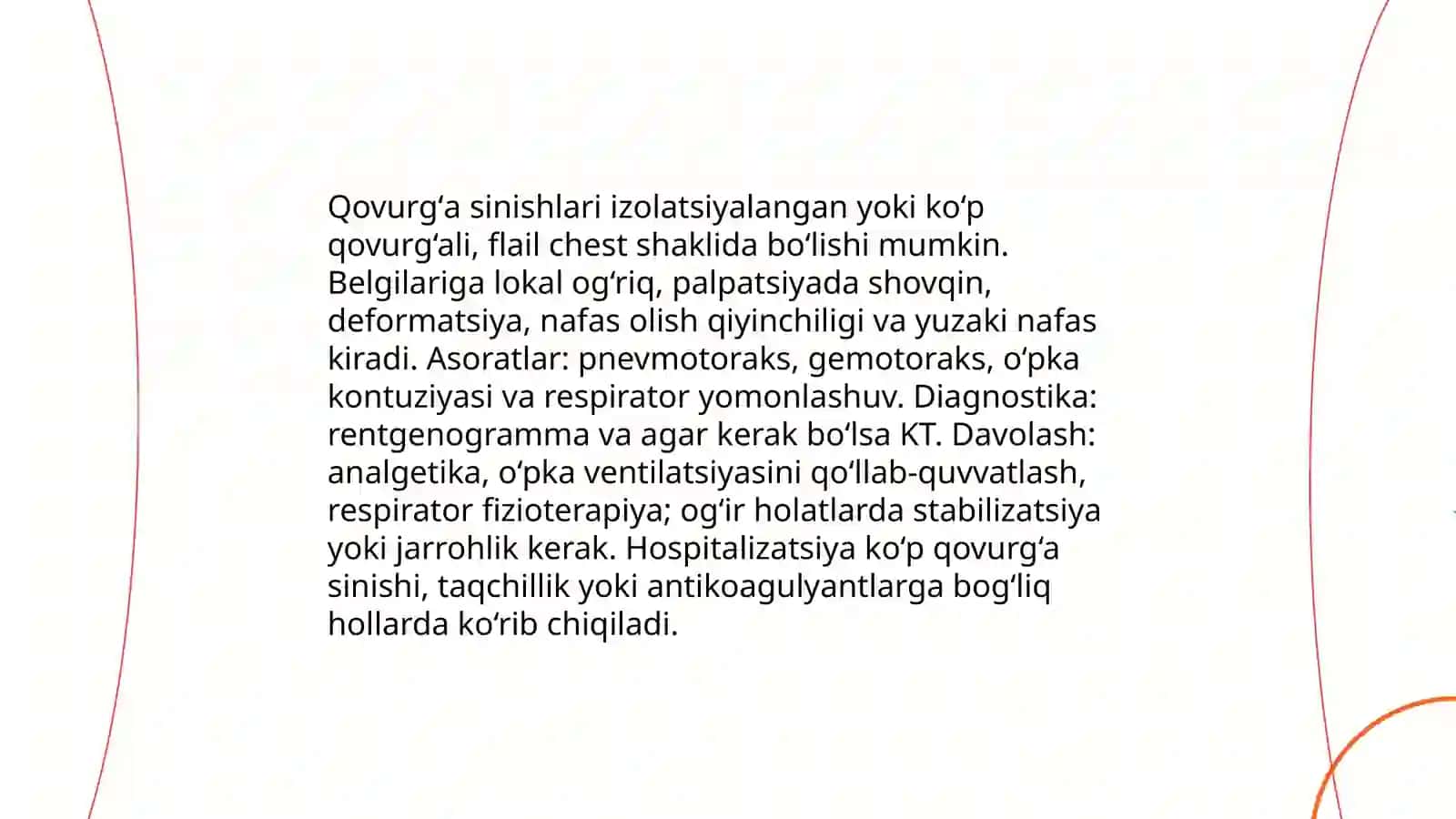 Ko'krak qafasi travmalari 4