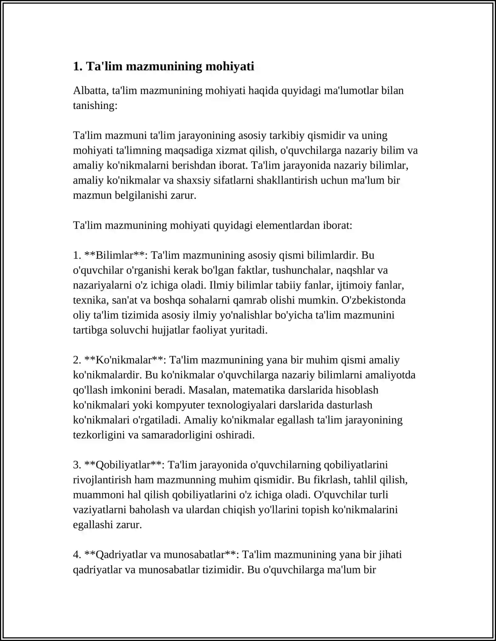 EHTIYOJLARNING MAZMUNI VA ULARNING TURKUMLANISHI 4