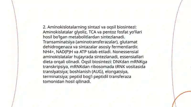 Aminakislatalar va vitaminlar 4