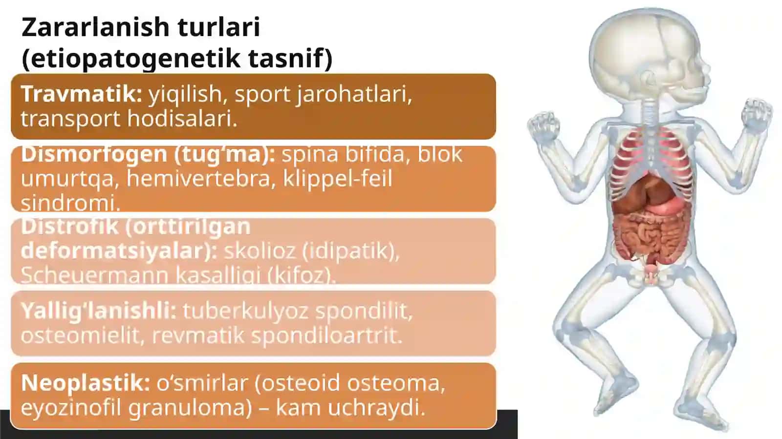 Bolalar umurtqasi zararlanishi semiotikasi 4