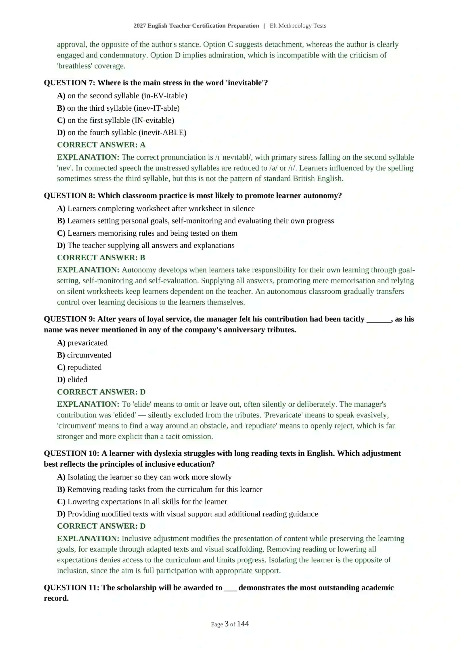 ELT Methodology Tests 4