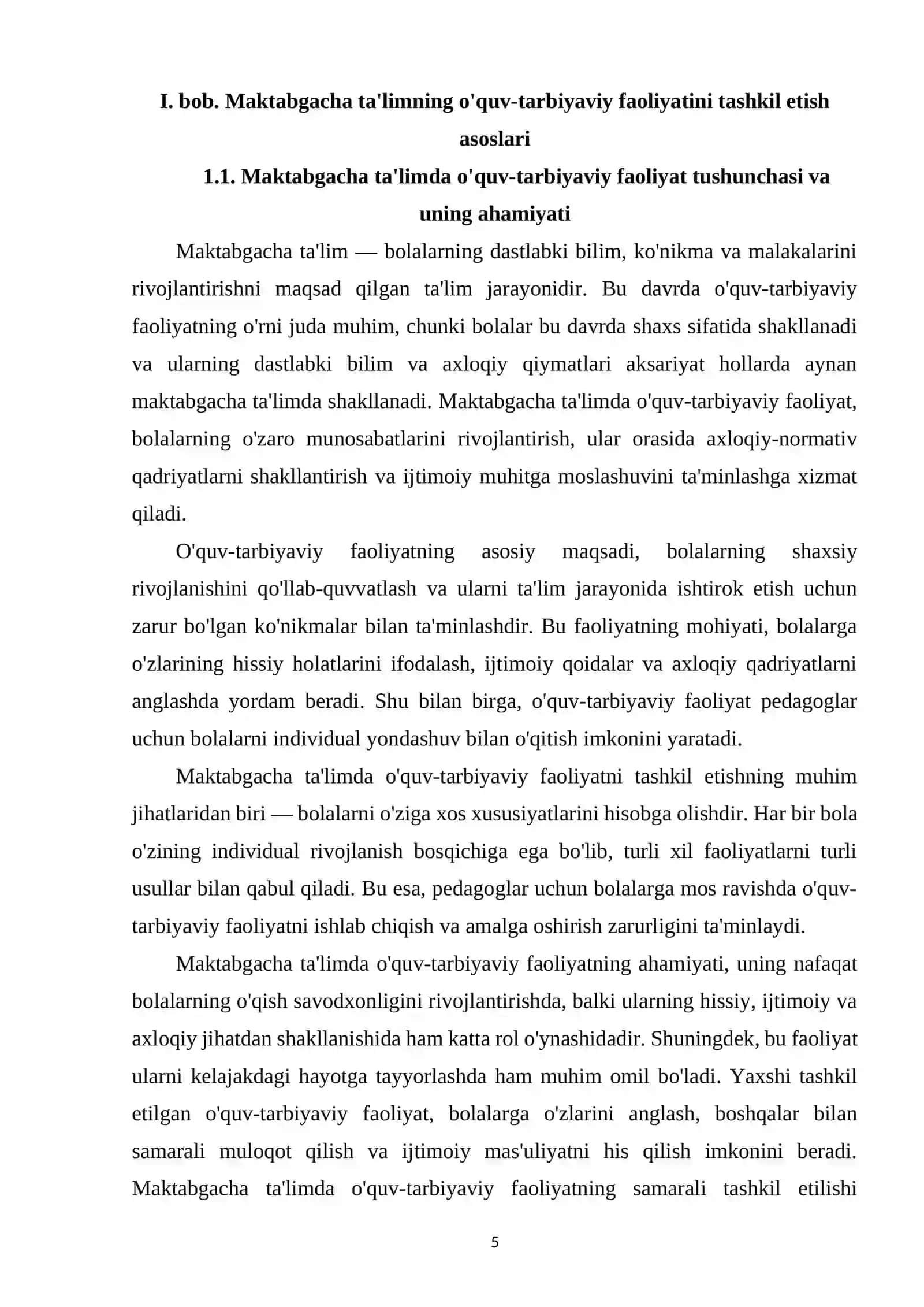 Maktabgacha ta'limda o'quv-tarbiyaviy faoliyat 4