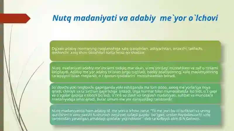 O'zbek adabiy tili me'yorlari 4