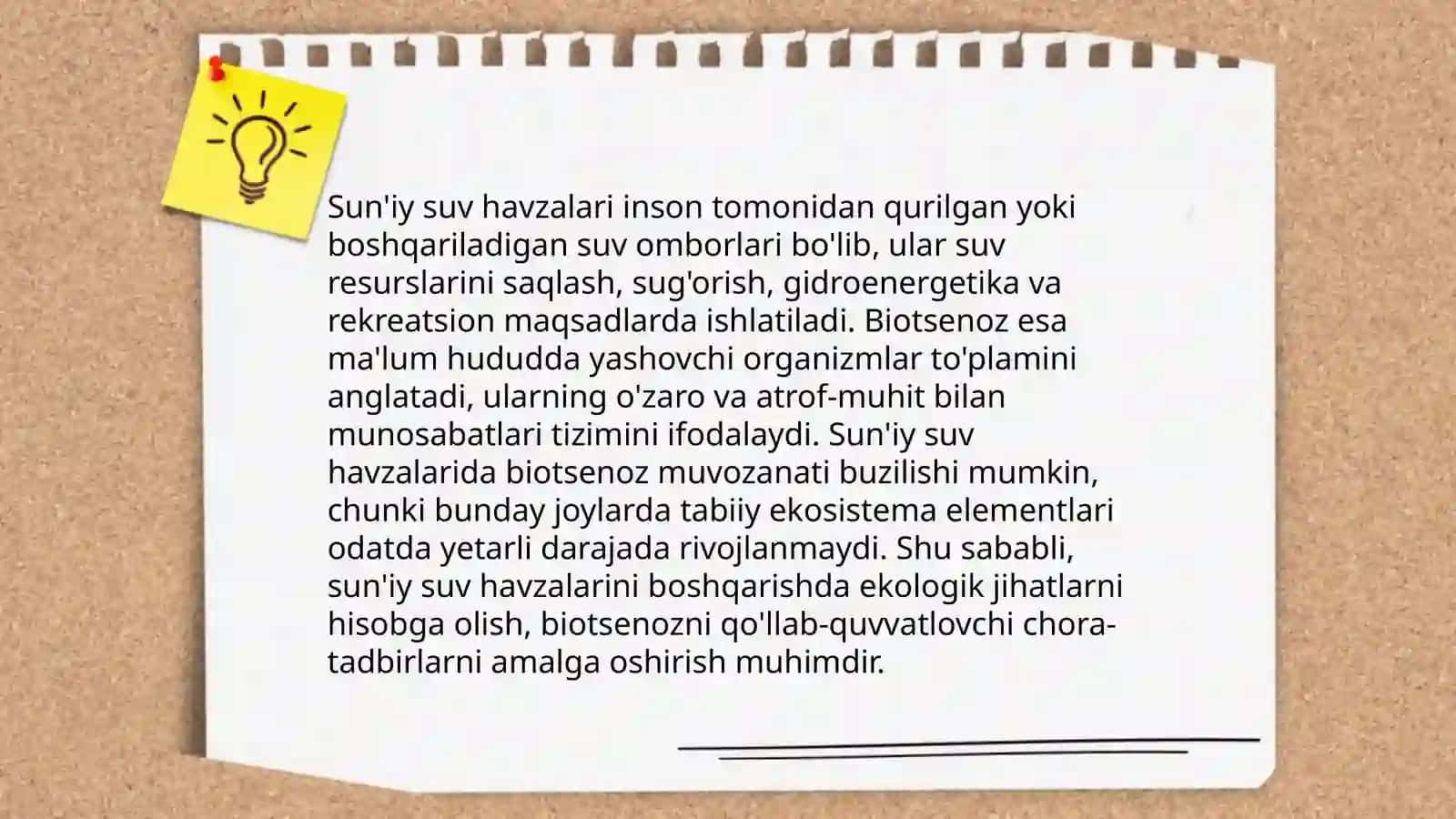 Sun'iy suv havzalarida biotsenuzlar 4