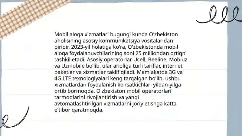 Tarmoq xizmatlarining turlari va vazifalari 4