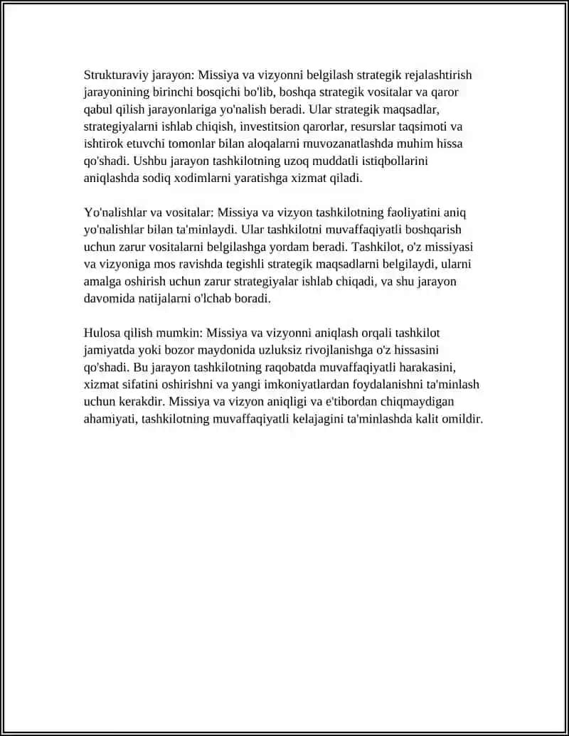 STRATEGIK REJALASHTIRISH VAZIFALARI 4