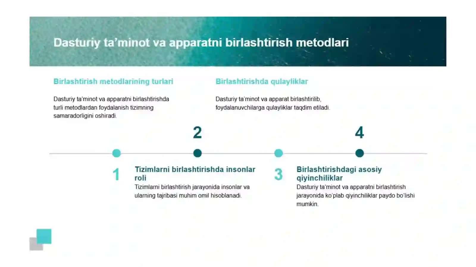 O‘RNATILGAN TIZIMLARDA APPARAT VA DASTURIY TA’MINOTNING QO‘SHMA LOYIHALASH USULLARI (HW/SW CO-DESIGN) 4