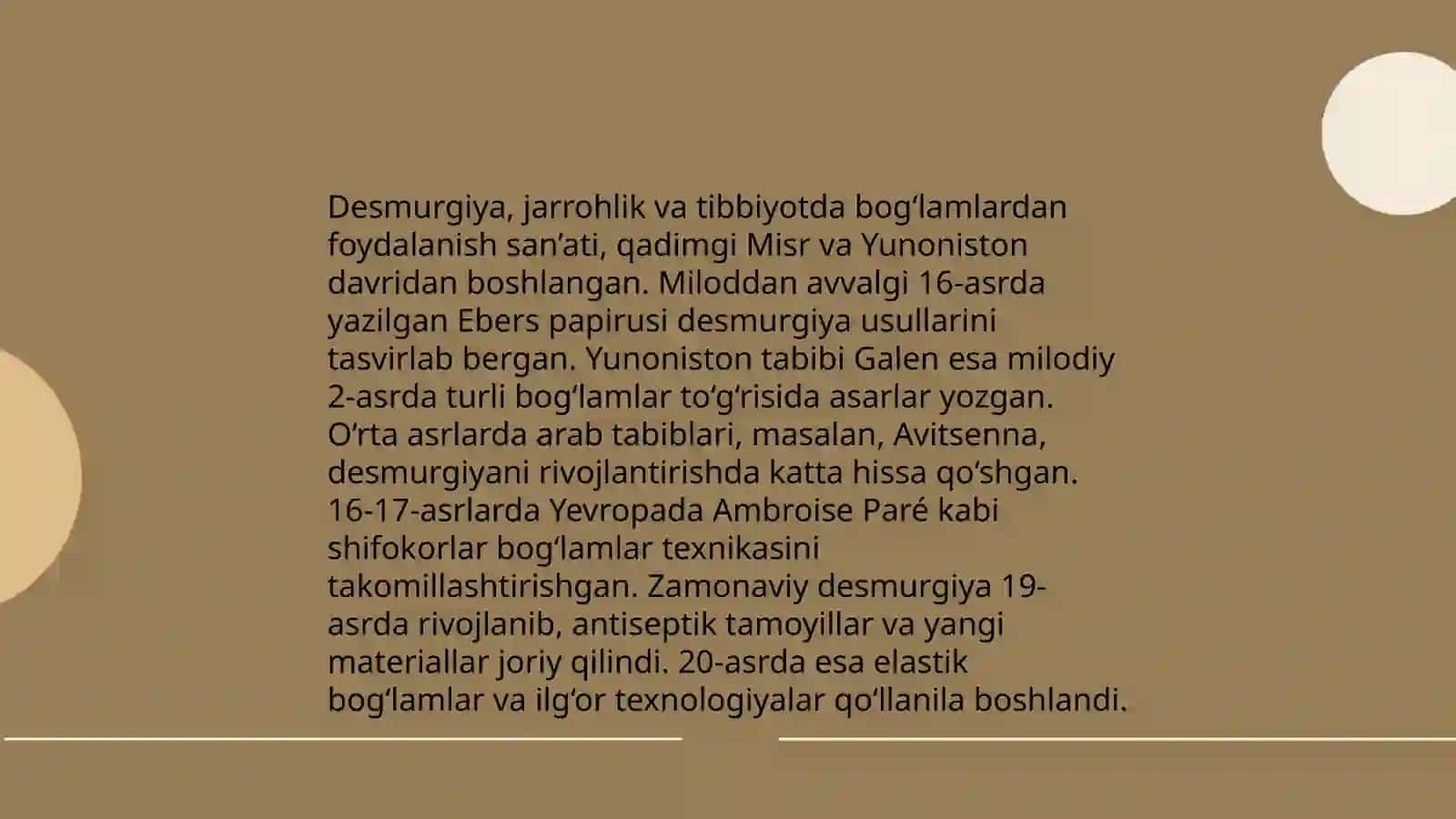 Desmurgiya bog'lamlar haqida maʼlumot 4