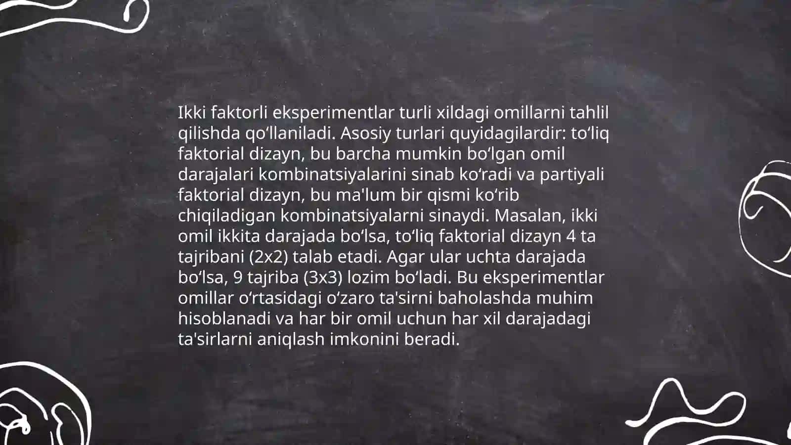 Psixologiyada faktoriy eksperiment 4