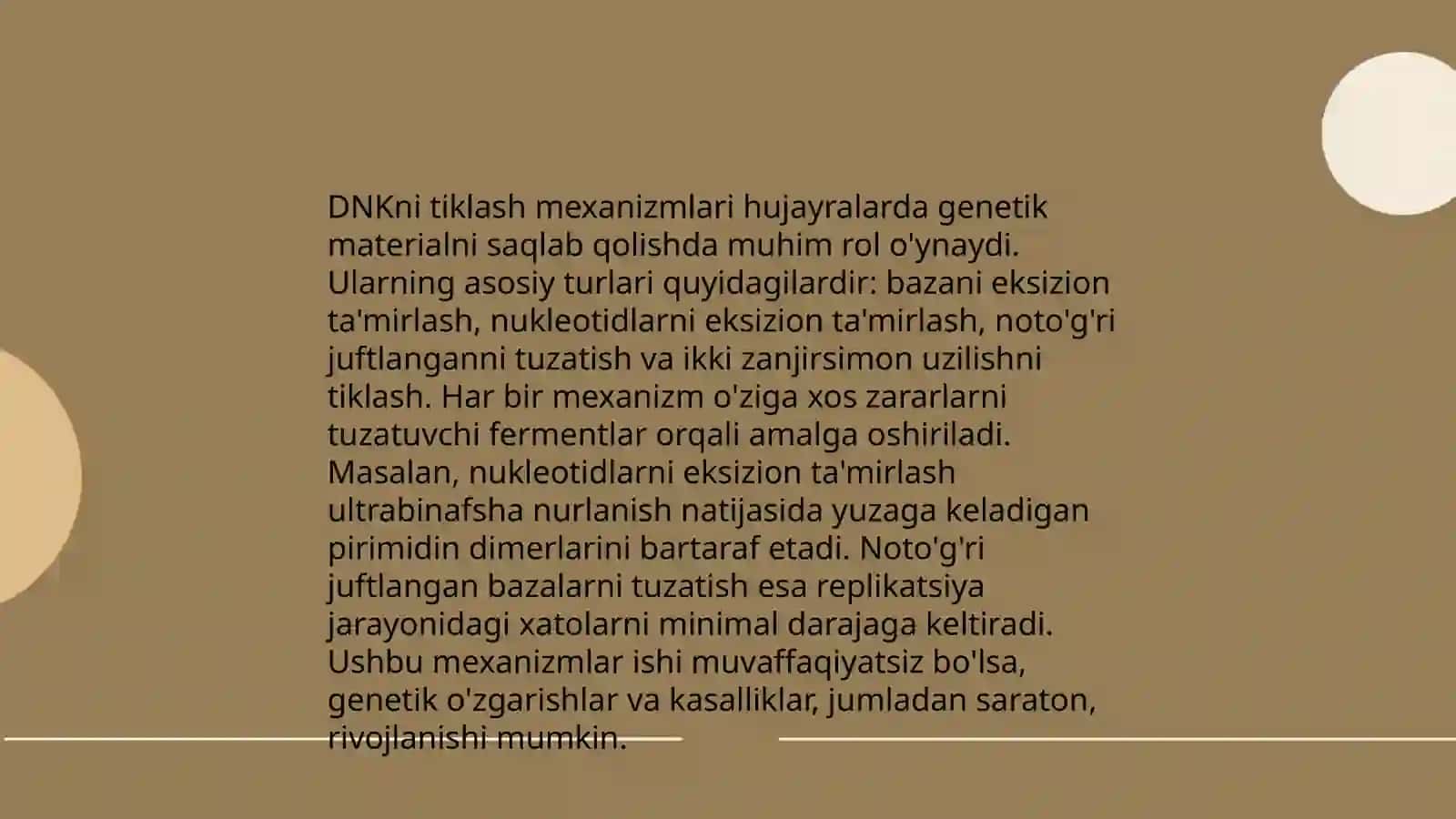 DNK Reparatsiyasi 4