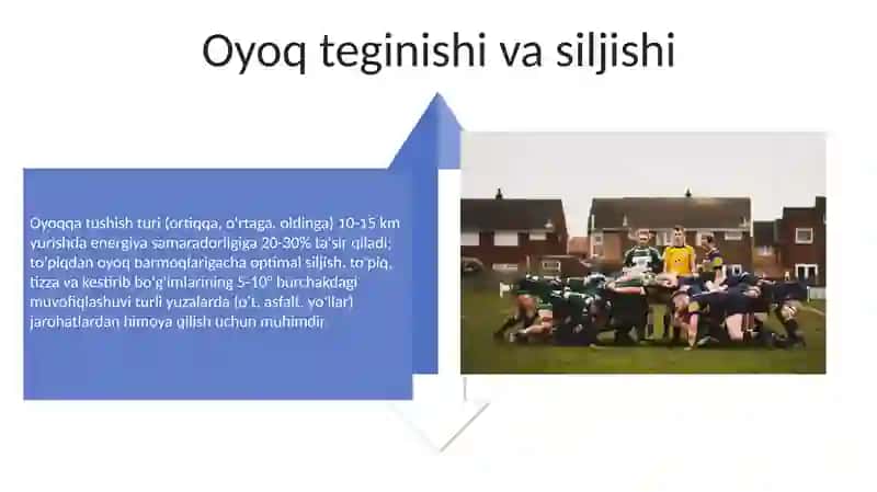 Sportcha yurish texnikasini o'rgatish 4