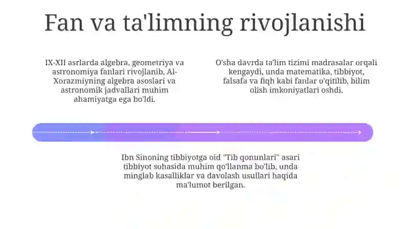 IX-XII asirlardagi madaniy rivojlanish 4
