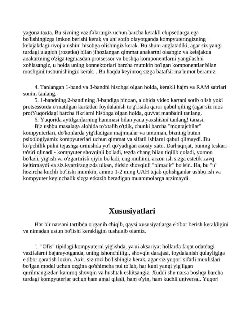 Kompyuterni qanday yig'ish mumkin? 4