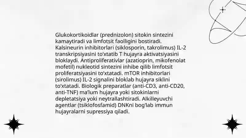 Immunitetga ta'sir qiluvchi vositalar 4