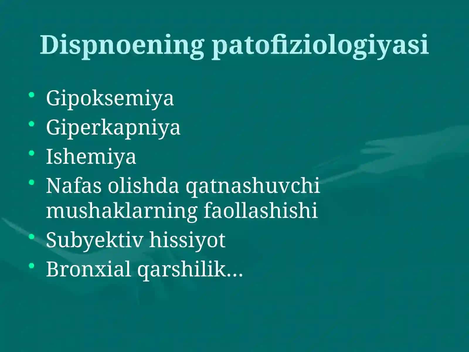O`tkir o`pka-bronx kasalliklari muammolari 4