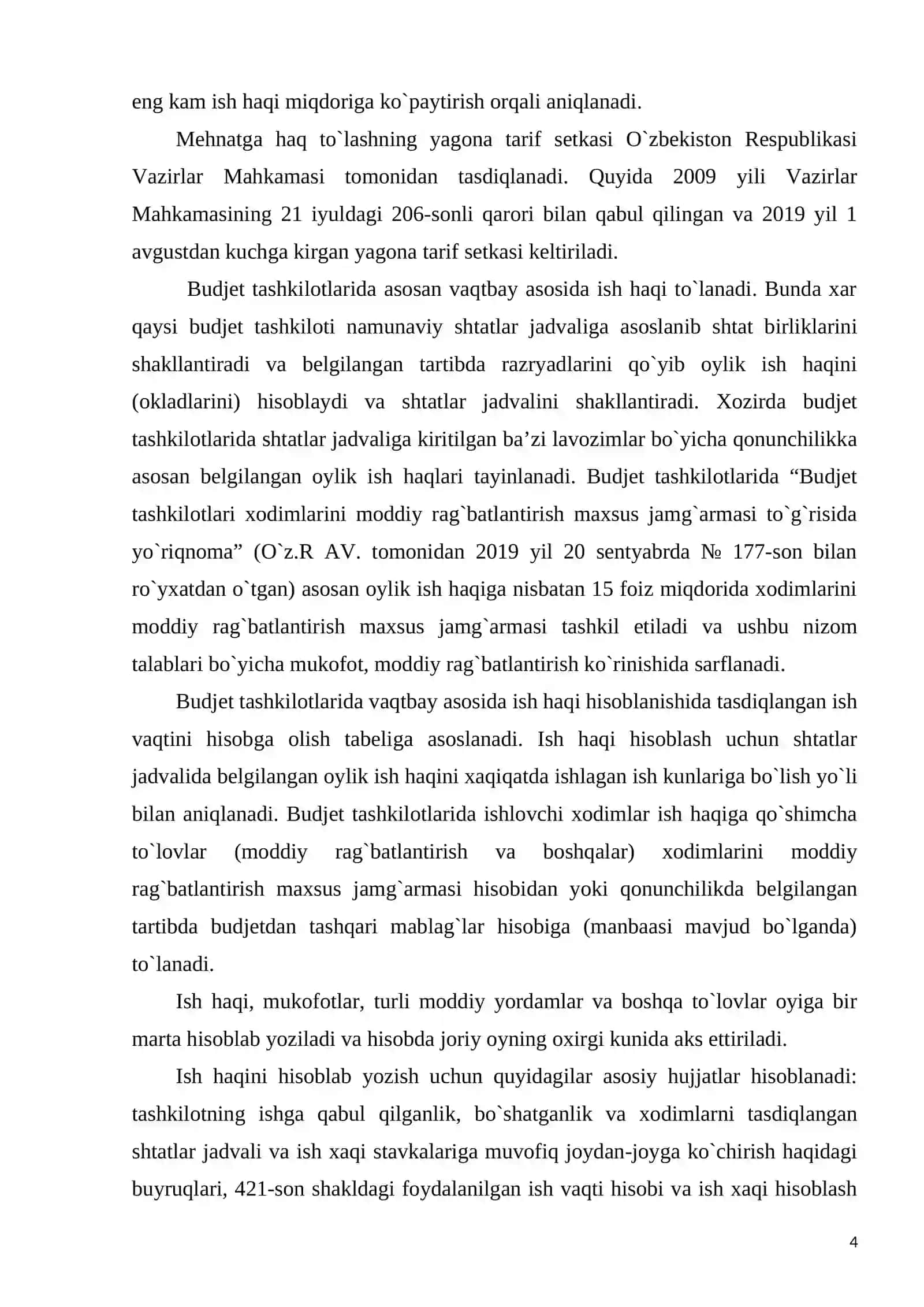 Byudjet tashkilotlarida stipendiya  oluvchilar bilan hisoblashuvlar hisobi 4