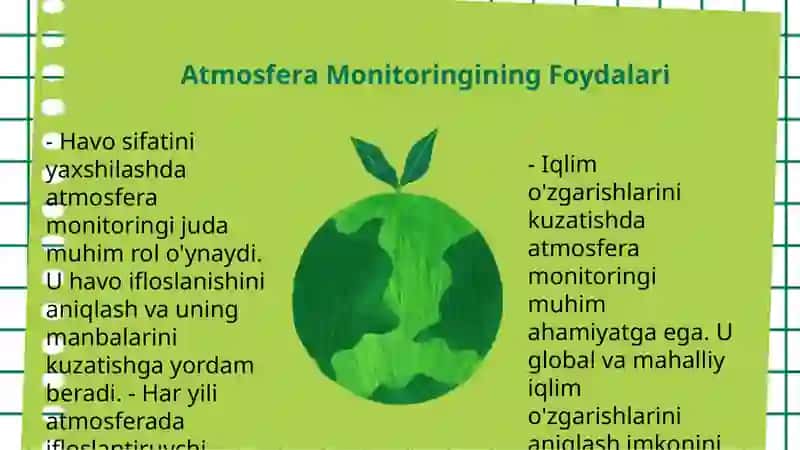 Atmosfera ekologik monitoringi 4
