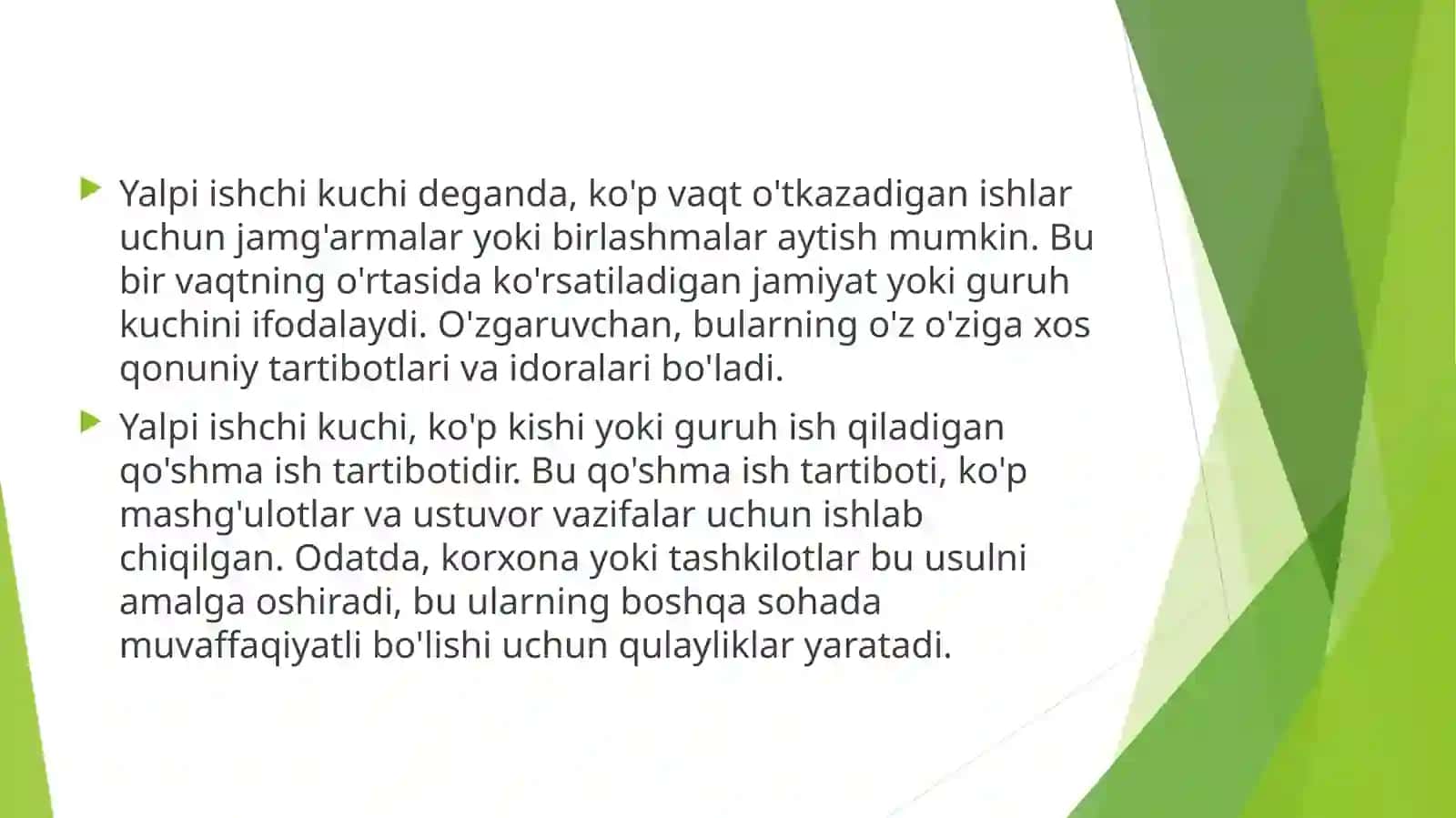 Yalpi ishchi kuchi, bandlik va ishsizlik 4