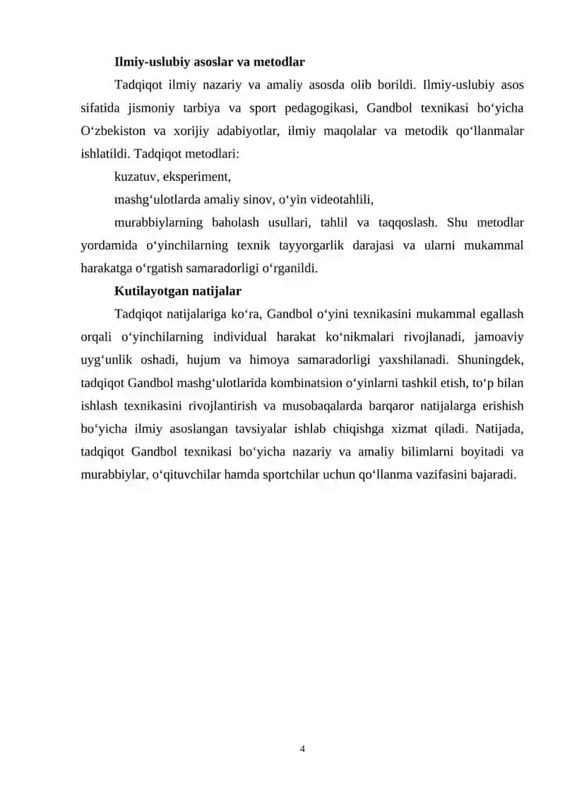 Gandbol o‘yini texnikasi 4