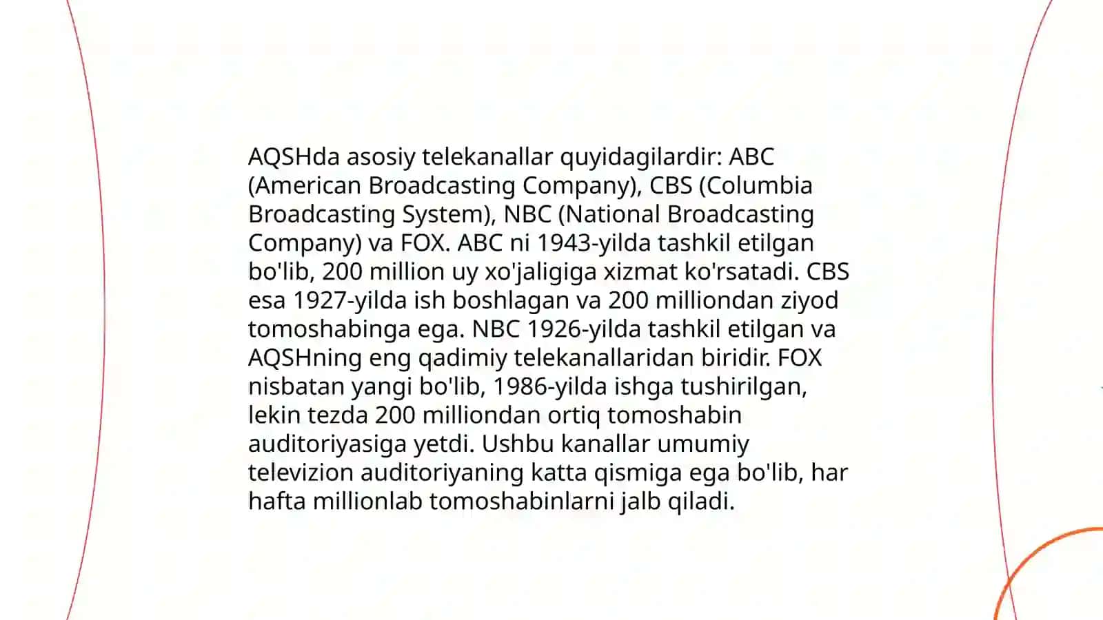 AQSH televidenyesi tarixi 4