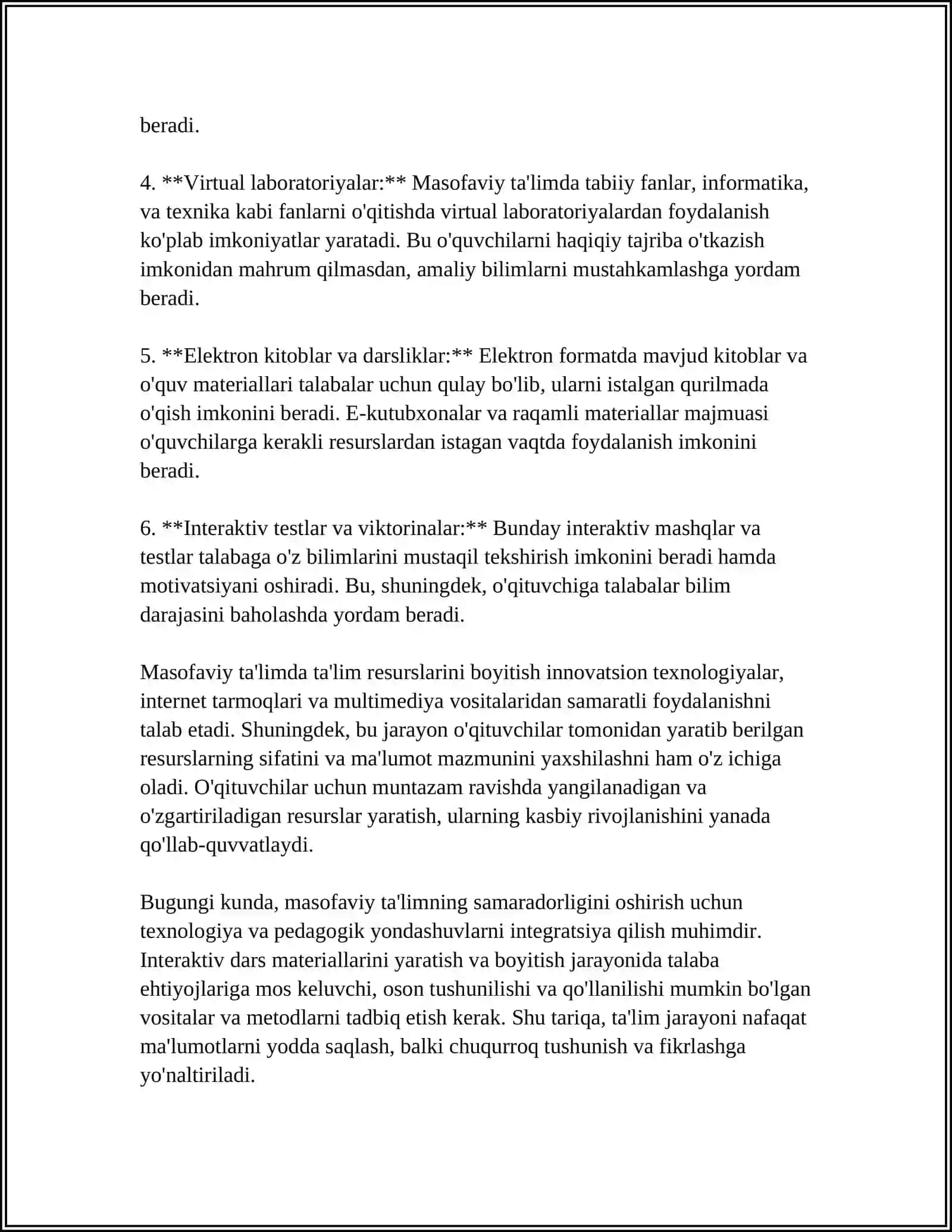 MASOFAVIY TA'LIMDA TA'LIM RESURSLARNI BOYITISH 4