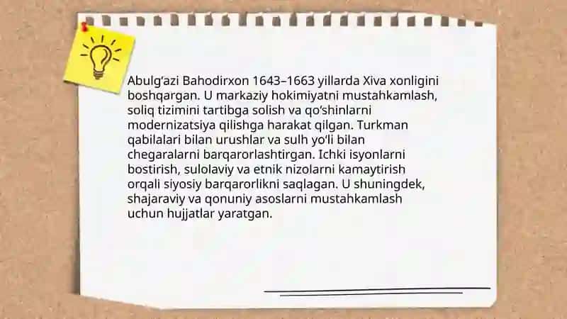 Abulgʻozi Bahodirxon hayoti va ijodi 4