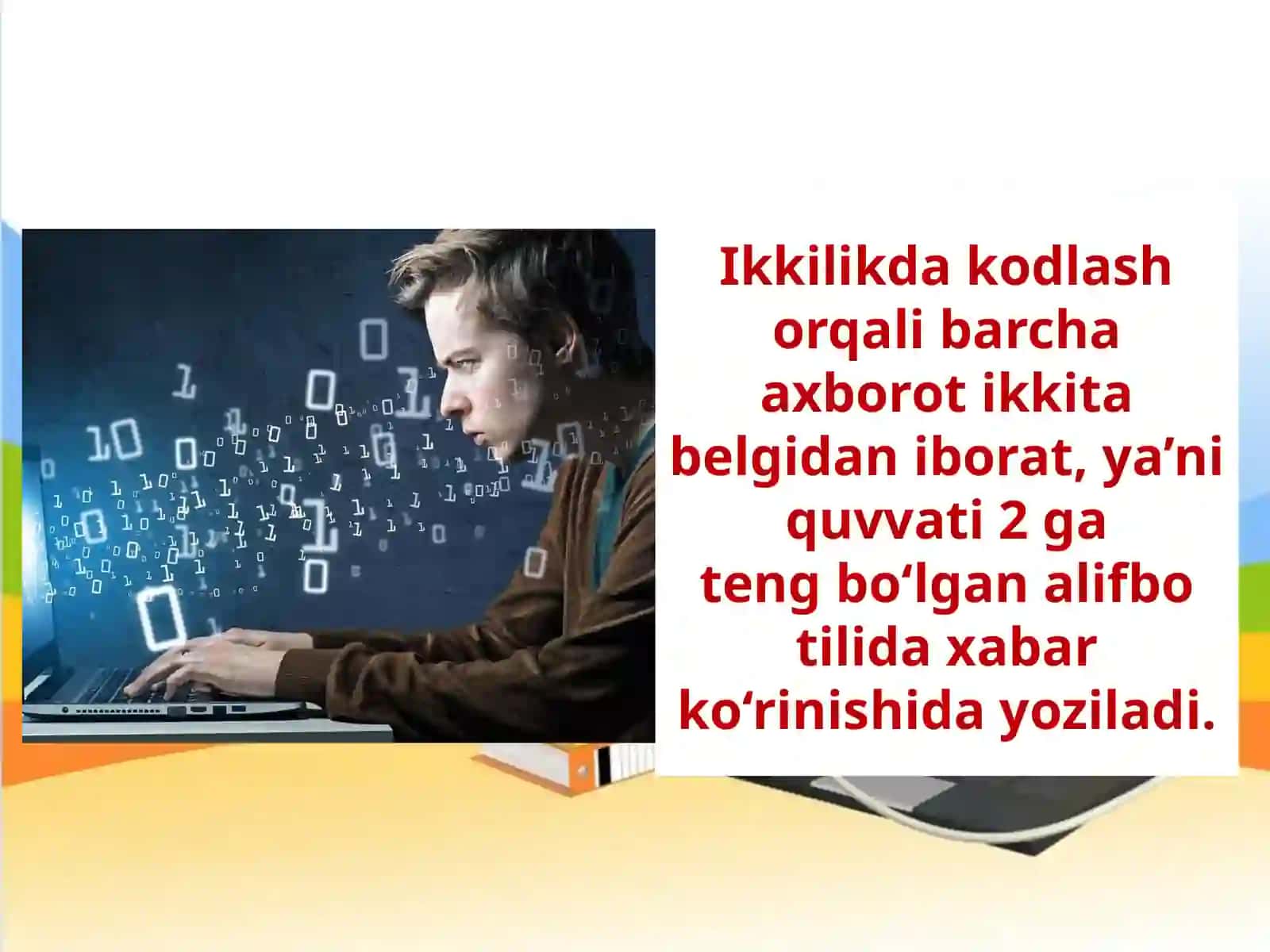 7-sinf Informatika Axborotlarning kompyuterda tasvirlanishi ochiq dars ishlanma 4