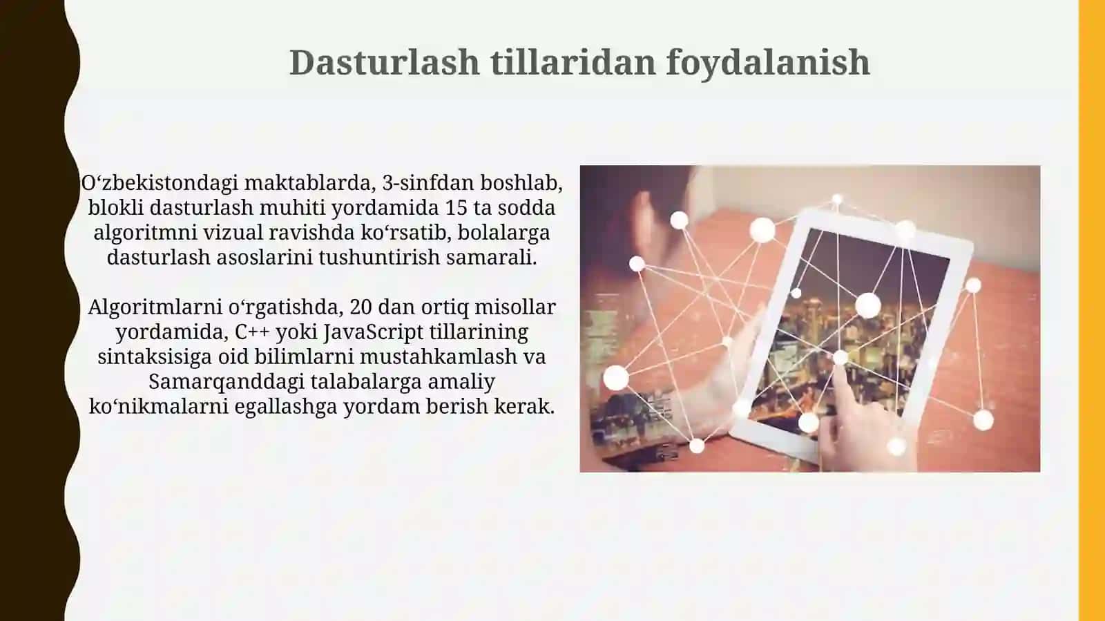 Algoritmlar asoslarini o'qitish metodologiyasi 4