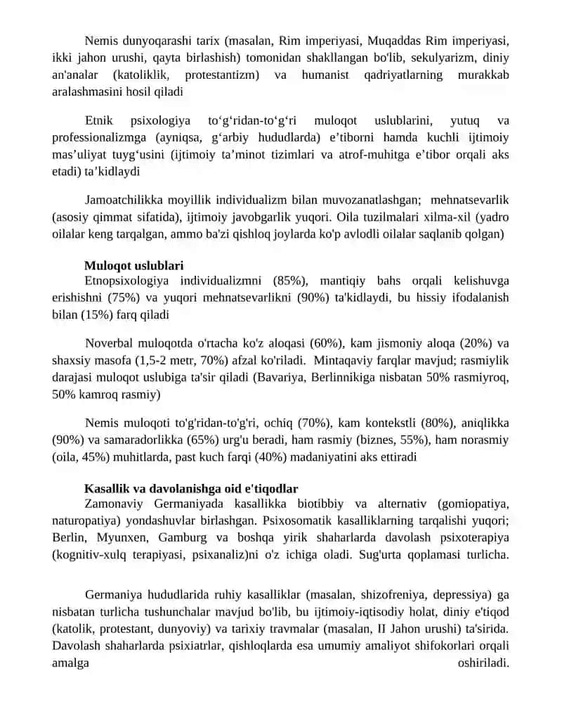 Germaniya davlatining etnopsixologiyasi 4