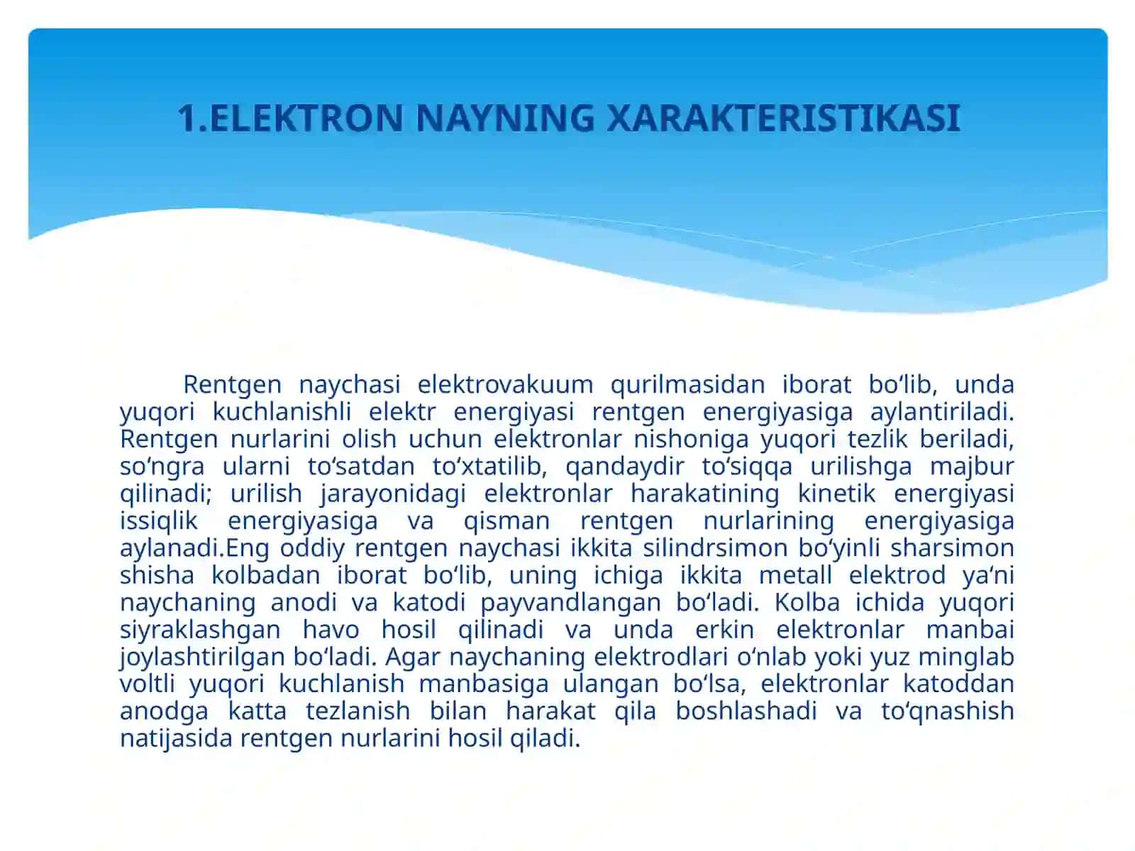 Rentgen naychalari va kenatronlarning konstruksiyasi 4
