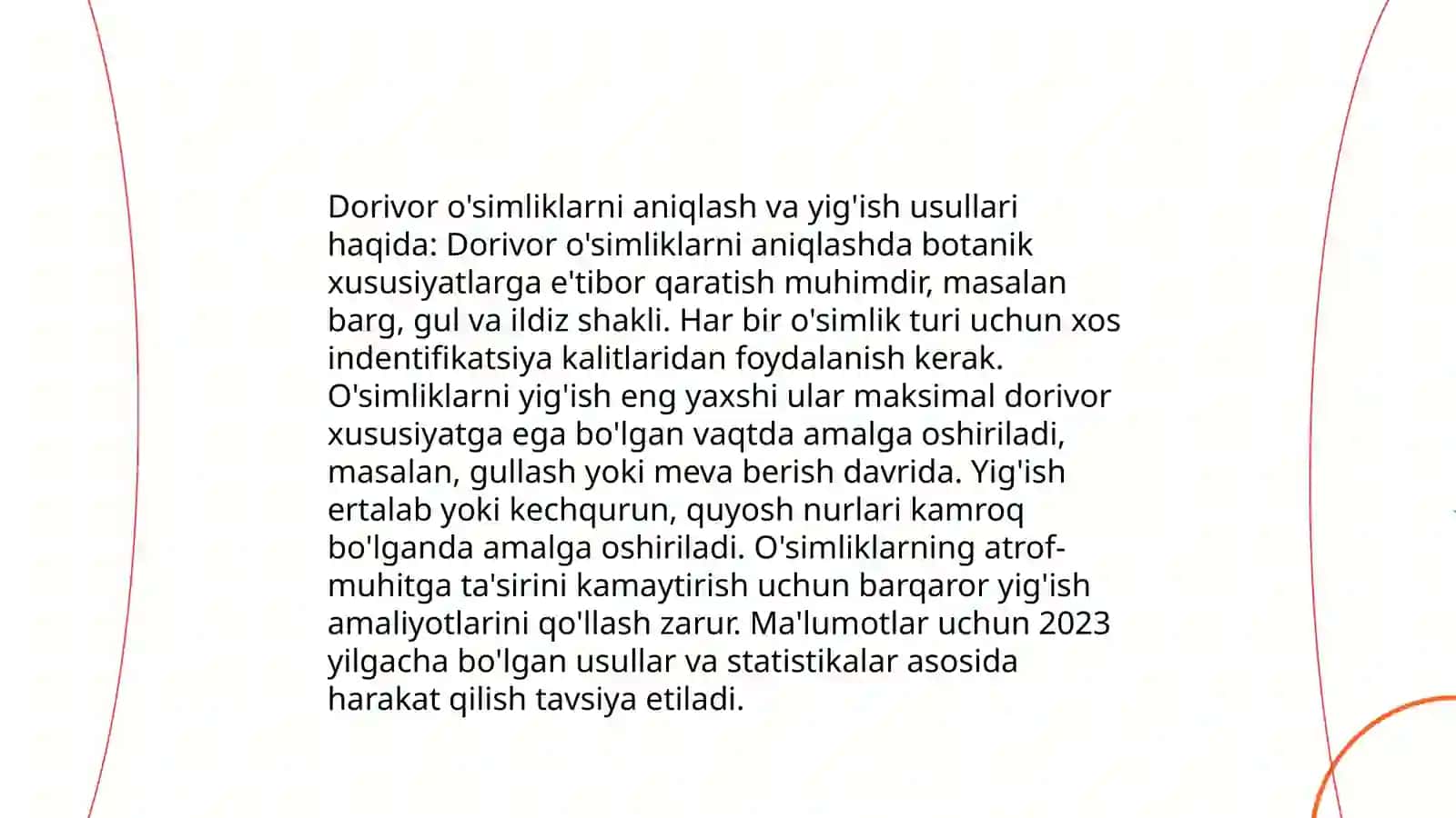 Dorivor o'simliklar xomashyo bazasi 4