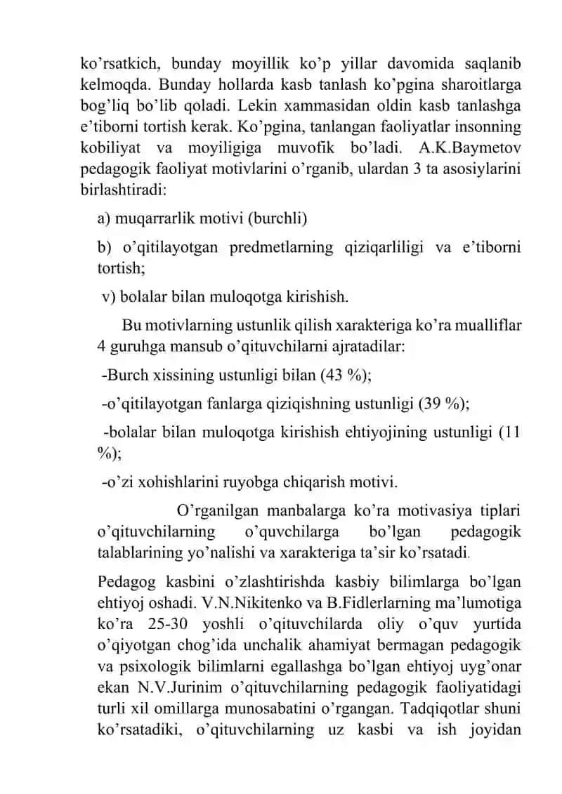 kasbiy va oʻqish mativatsiyasi 4