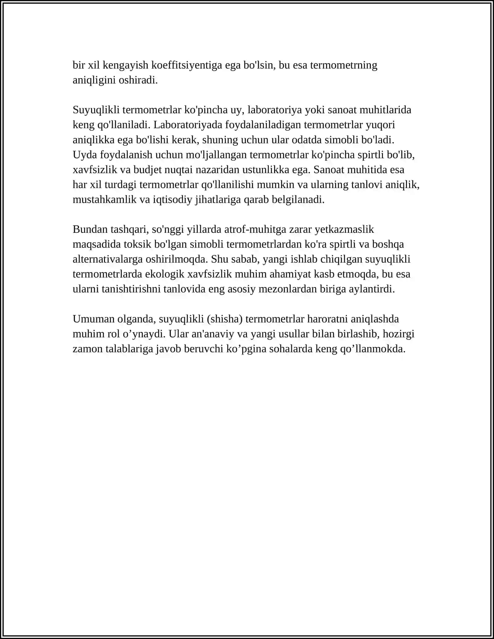 HARORAT ÓLCHASH VOSITALARI 4