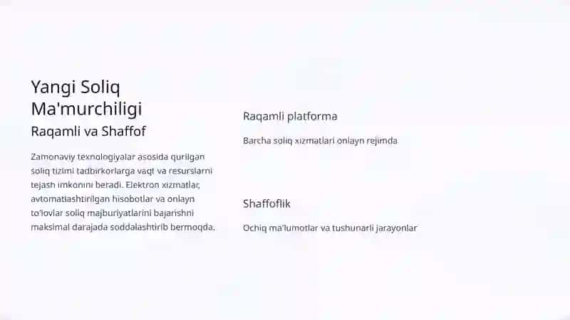 Soliq Ma'murchiligida Inqilobiy O'zgarishlar 4