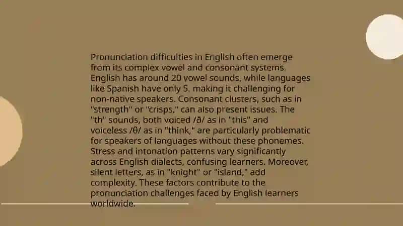When the is not a native speaker 4