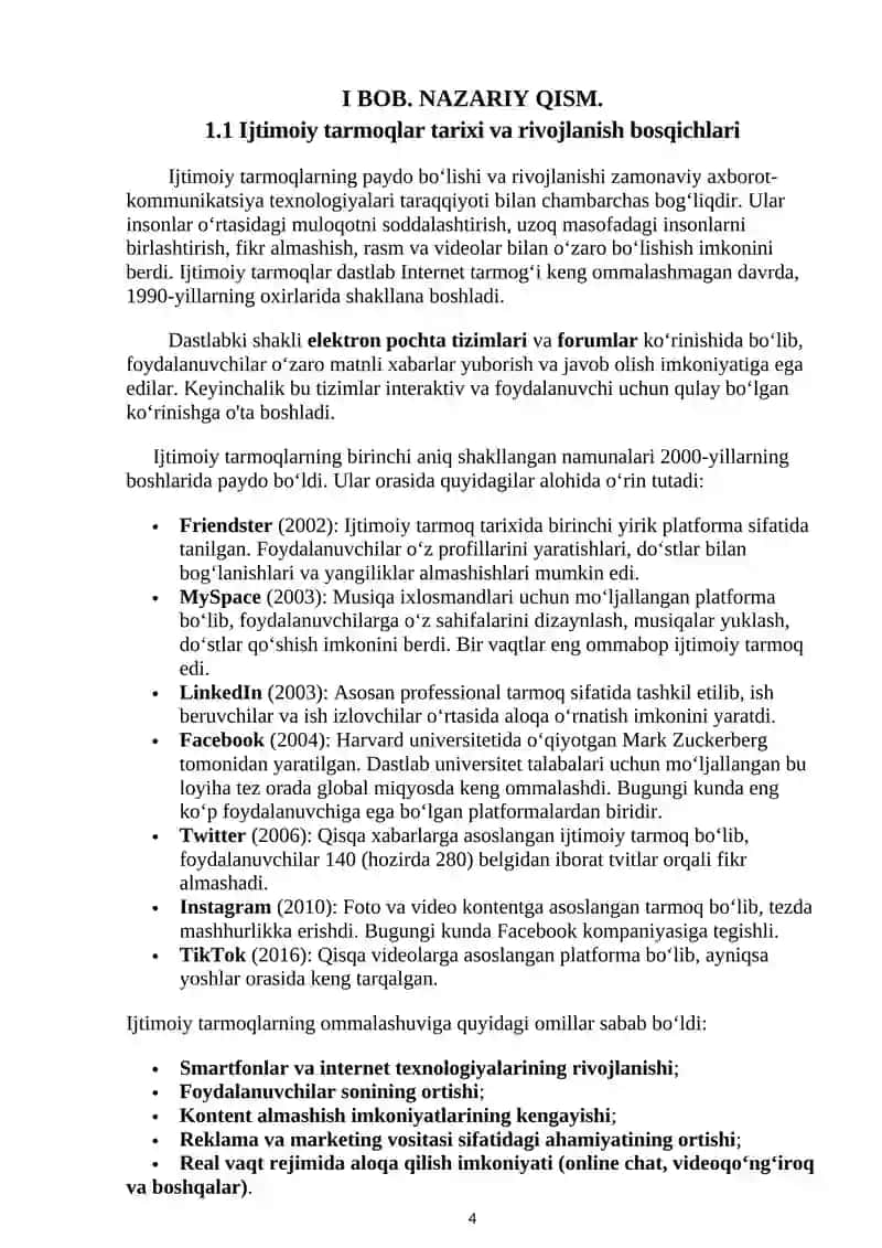 Ijtimoiy tarmoq platformasi 4